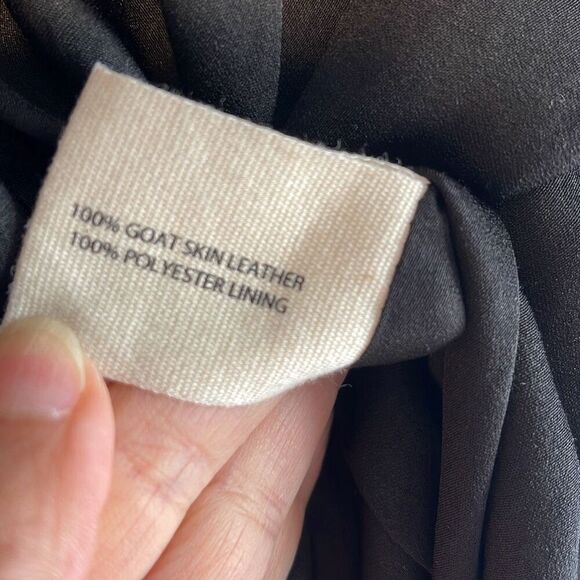 Schai Womens Goat Suede Leather Exposed Back Zip Cap Sleeve Shift Dress Green/Gr - Picture 7 of 11